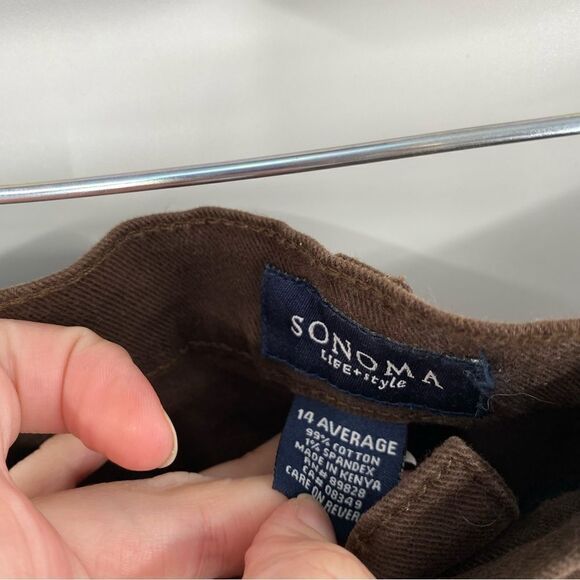 Sonoma Women’s Classic Fit Brown Pants size 14 - Picture 3 of 4
